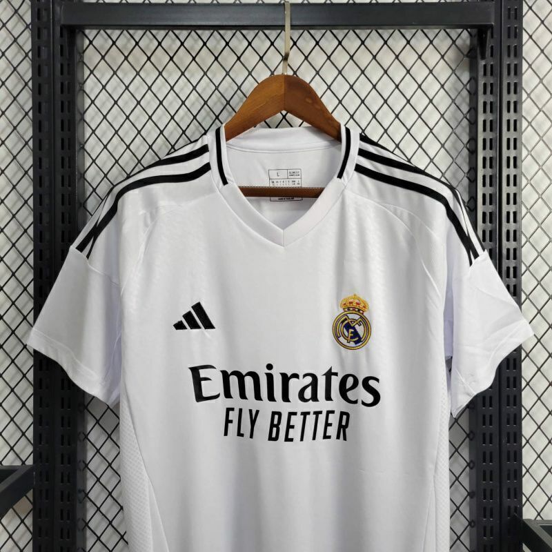 Camisa Real Madrid 24/25 Home Torcedor Adidas - Branco